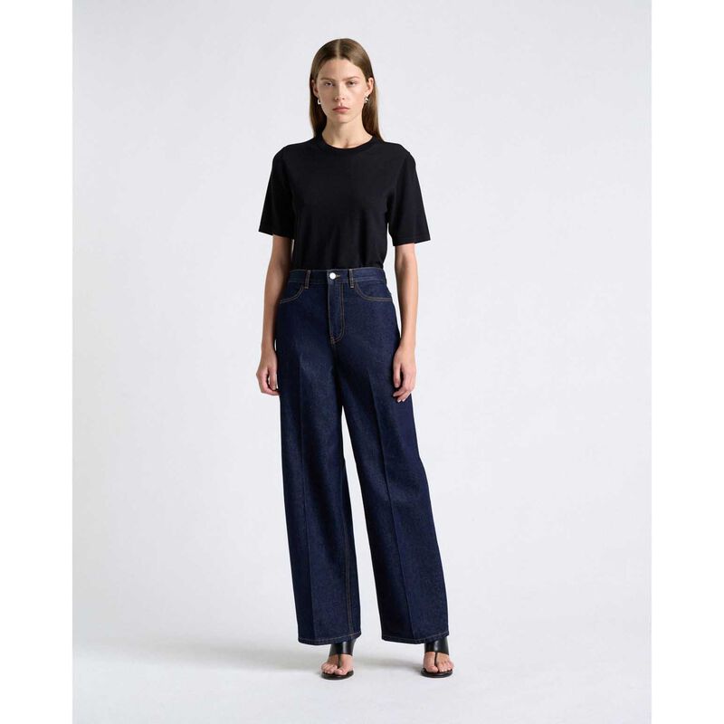 Cue Black Knitted Tee image number 3